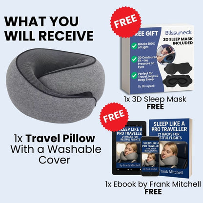 CloudRest PRO | Compact 360° Travel Pillow